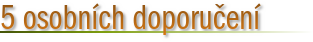 Osobní doporučení